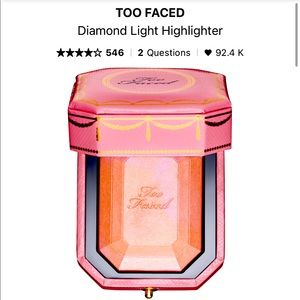 Too Faced Diamond Light Highlighter